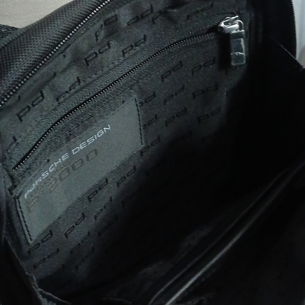 Porsche Design Luggage P2000 Mens Organizer Pouch Sling Black Crossbody Bag - Picture 4 of 10